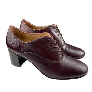 Patricia Nash Women's Mara Oxford Shooties 9.5M Leather Block Heel Bootie